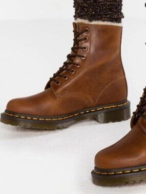 Dr. Martens 1460 SERENA Fur Lined ankle boots Leather Brown
